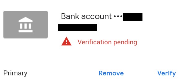 Google Adsense - Verify Payment Amount